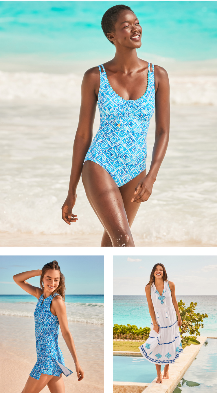 Shop Women's Island Cays Shell Beach Swim Collection