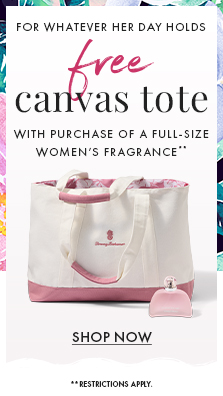 For whatever her day holds. Free canvas tote with purchase of full-size women's fragrance. Shop Fragrance for her. Offer valid through December 11, 2023. While supplies last. U.S. only. Additional restrictions apply. Gift may ship separately.